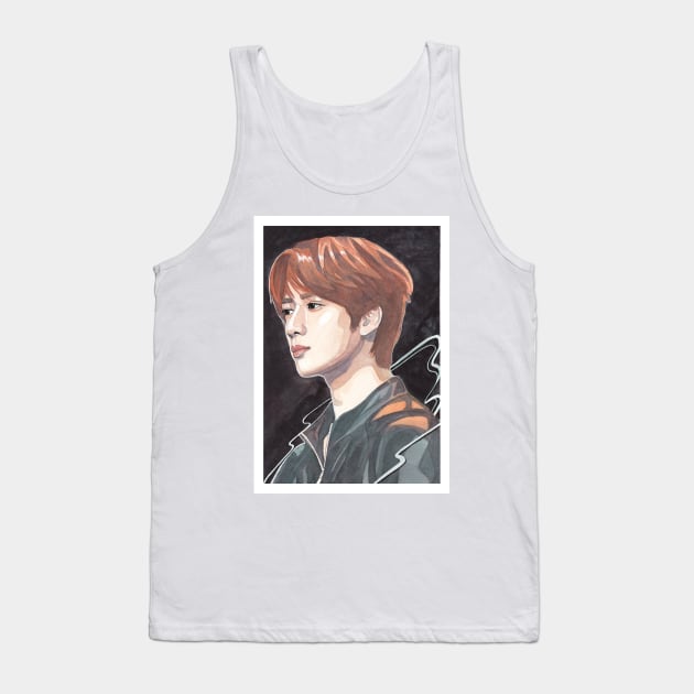 Choi Beomgyu TXT Watercolour Painting Tank Top by NiamhYoungArt